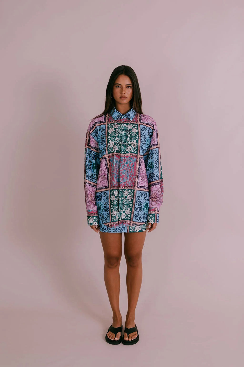 Zella Sylvia Shirt- Paisley Tile