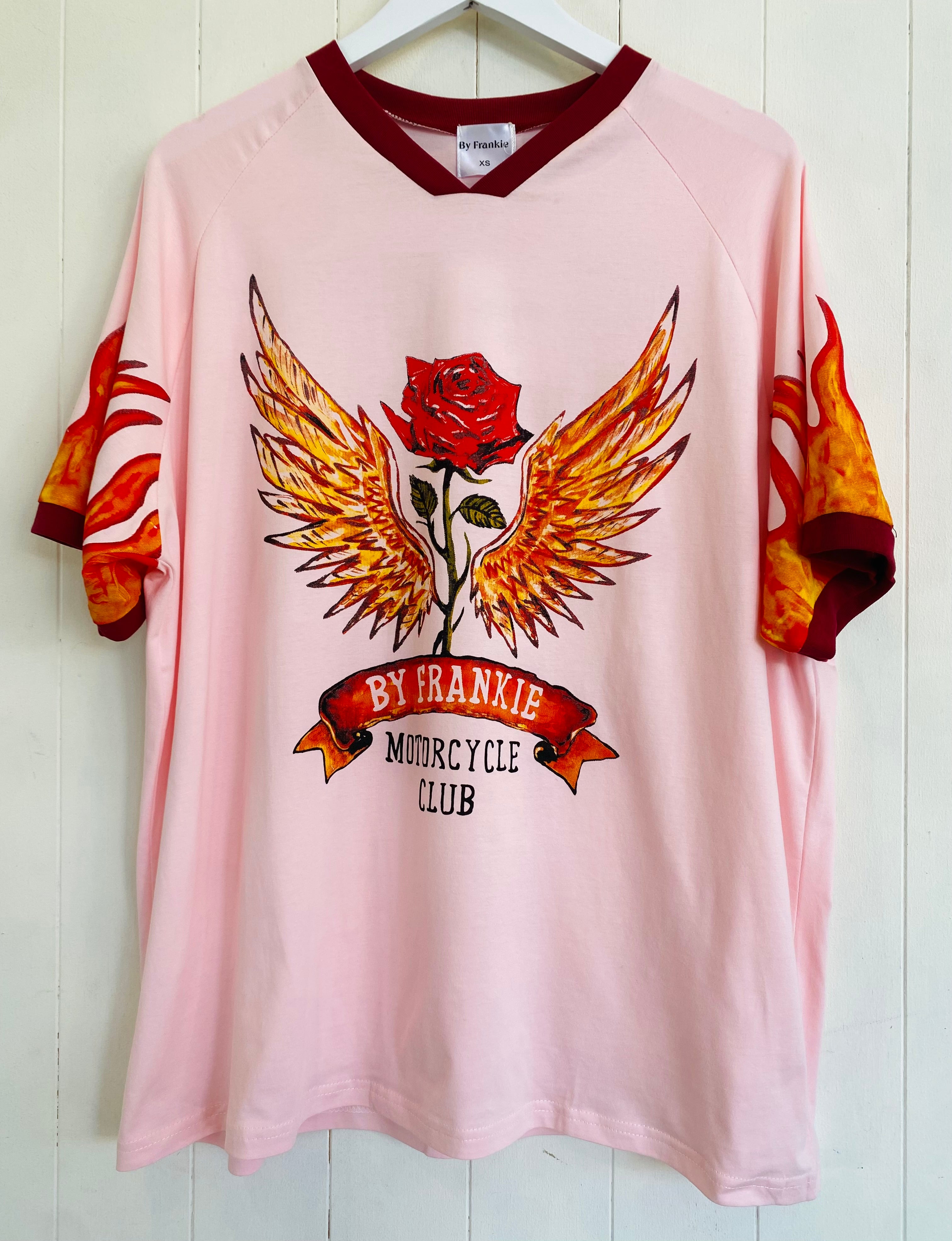 Motorcycle Club Jersey Tee Pink