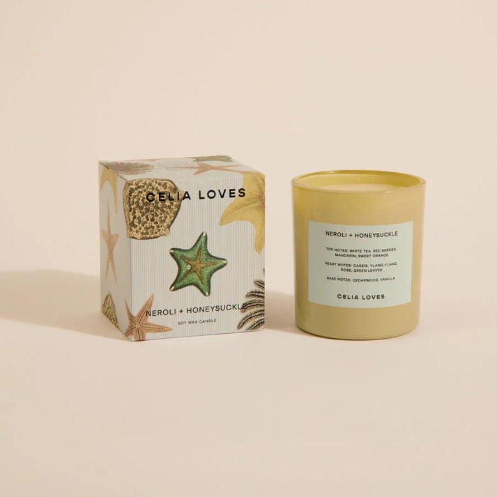 Celia Loves 80hr Candle - Neroli & Honeysuckle