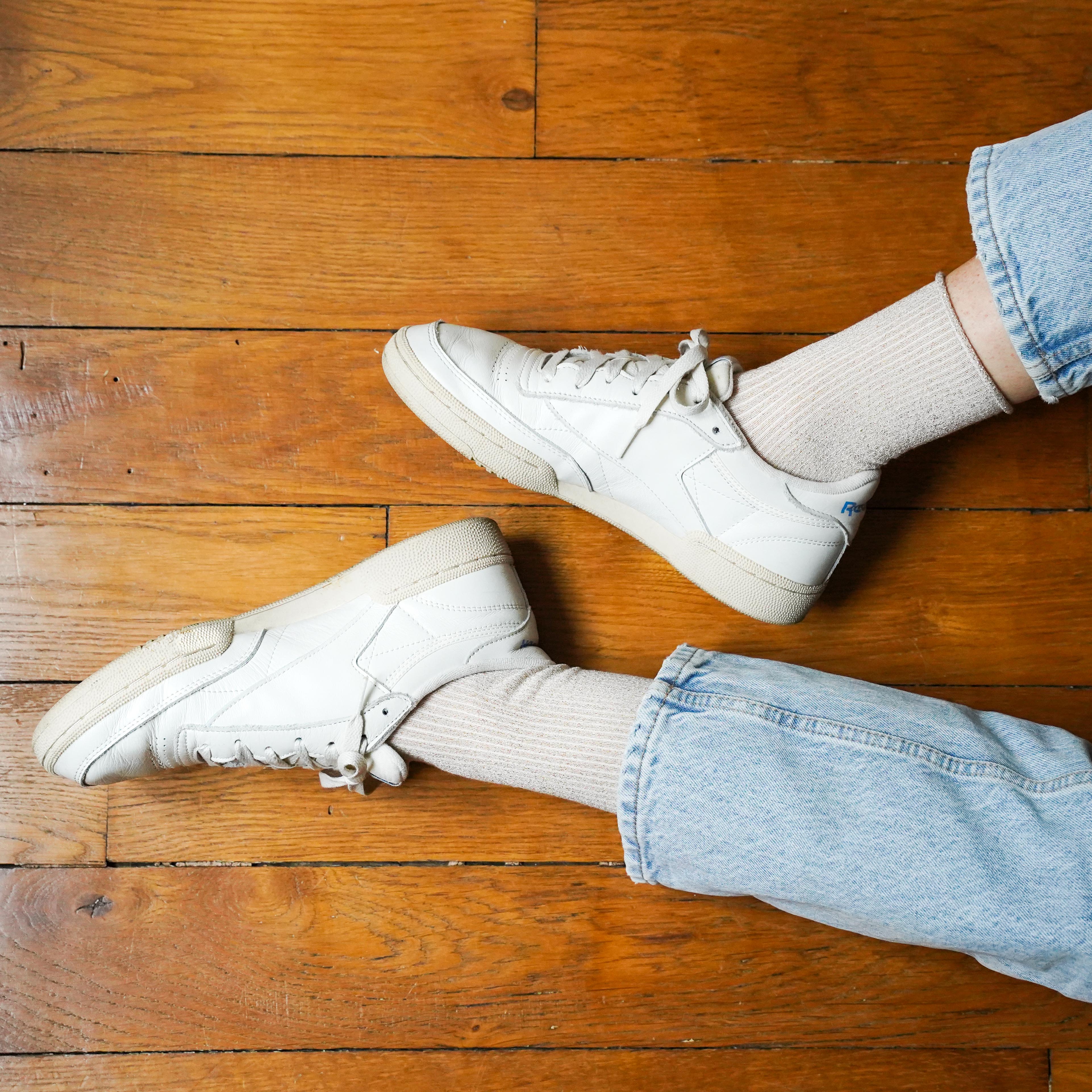 KLUE Glitter Lurex Socks - Beige