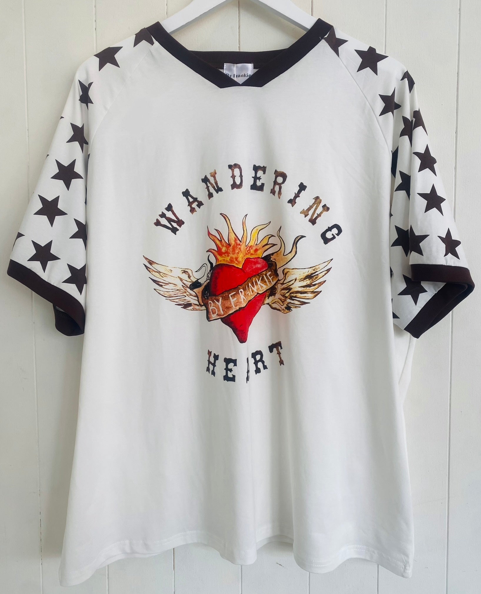 Wandering Heart Jersey Tee White