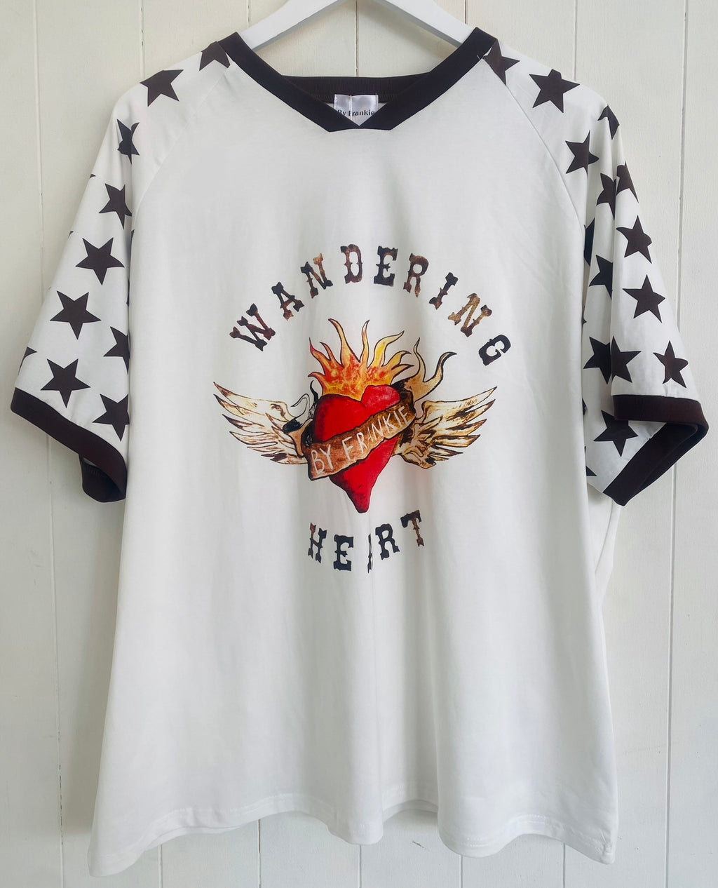Wandering Heart Jersey Tee White