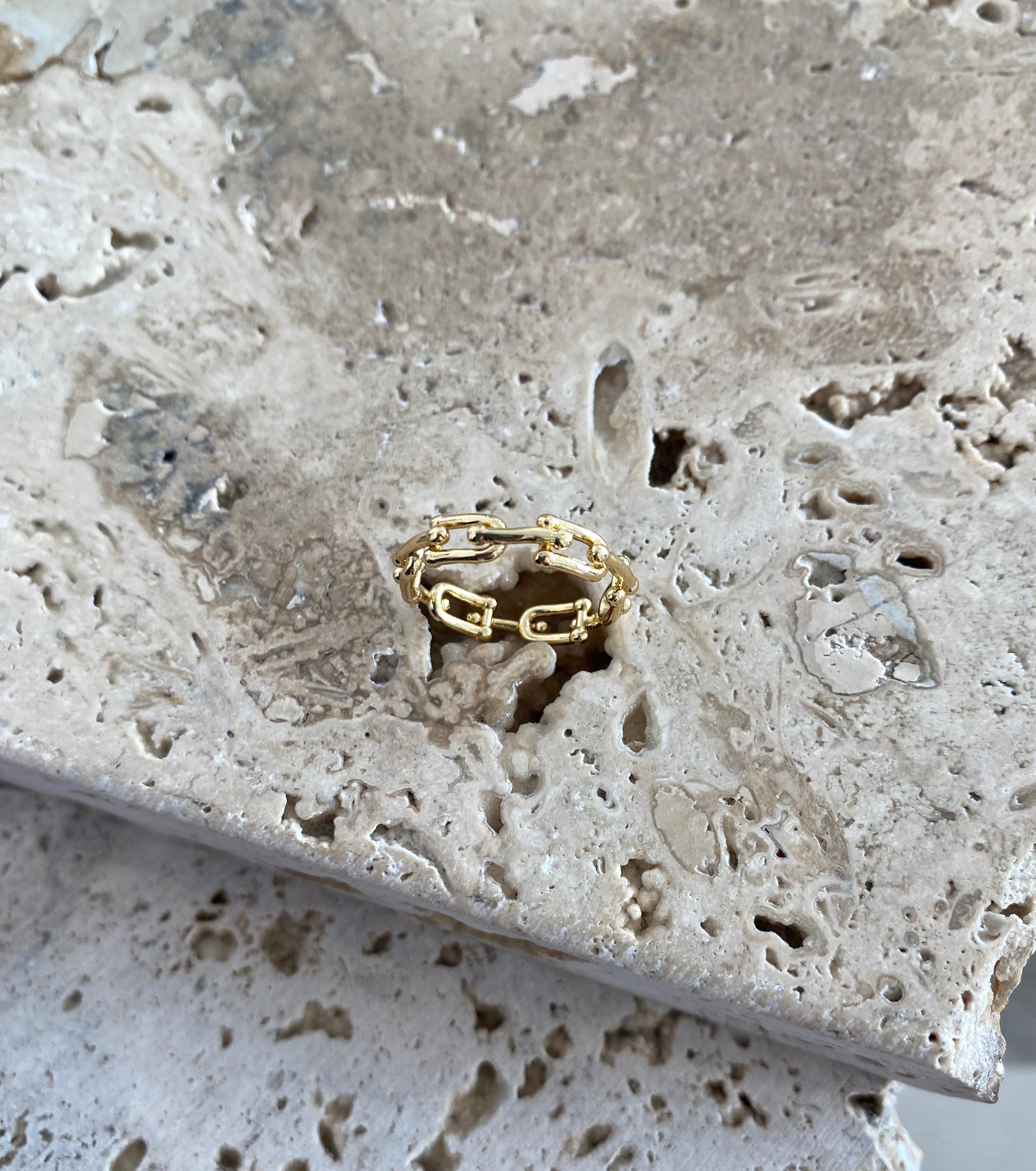 Saint Maïden Gold Link Ring