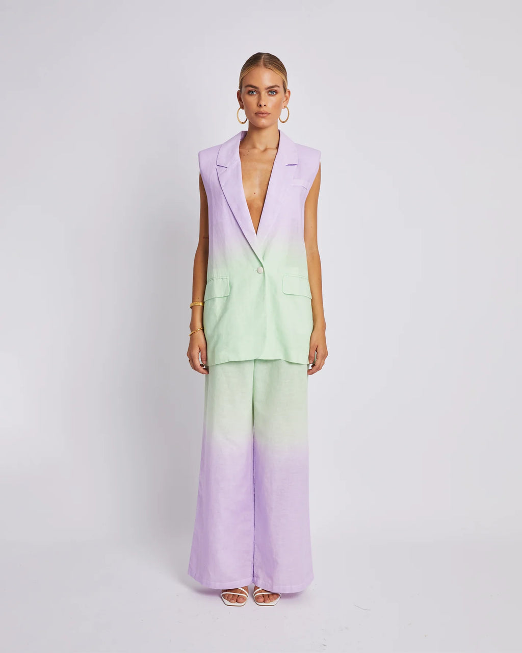 Summi Summi Sleeveless Blazer Fadey Lady
