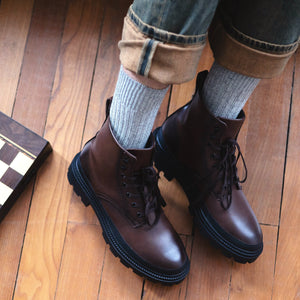 KLUE Silk & Wool Dust Star Socks - Grey