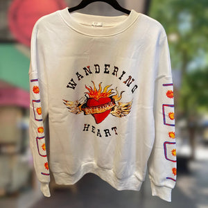 Wandering Heart Sweater White
