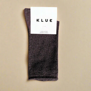 KLUE Glitter Lurex Socks - Chocolate Dark Brown