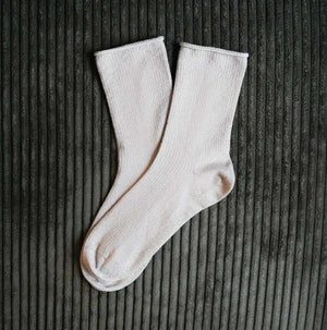 KLUE Glitter Lurex Socks - Beige