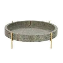 Marble Tray Green/Gold