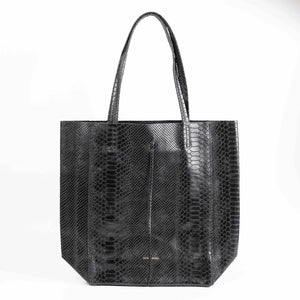 Maison Fanli Large Tote Bag - Black Snake Skin