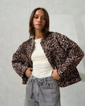 Hallie Quilted Jacket - Leopard