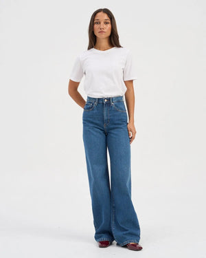 Hope Wide Leg Jeans - Medium Blue Denim