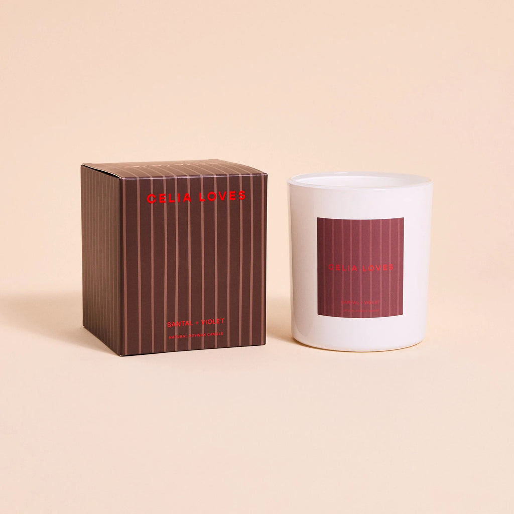 Celia Loves 80hr Candle - Santal Violet