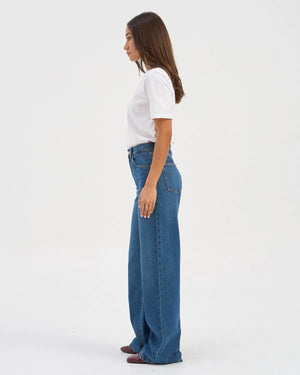Hope Wide Leg Jeans - Medium Blue Denim