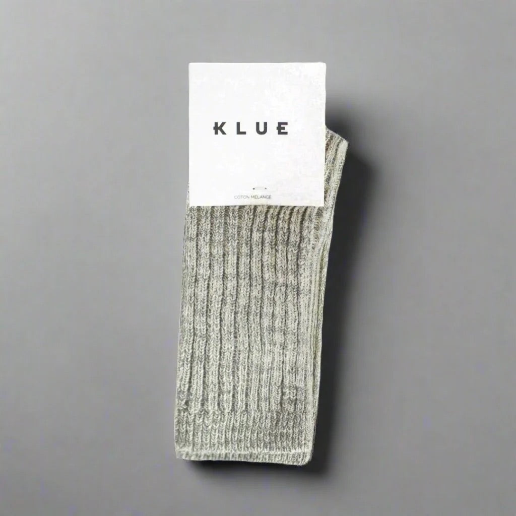 KLUE Silk & Wool Dust Star Socks - Grey