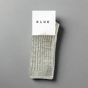 KLUE Silk & Wool Dust Star Socks - Grey