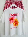 Tahiti T-Shirt/Short Set Red Gingham