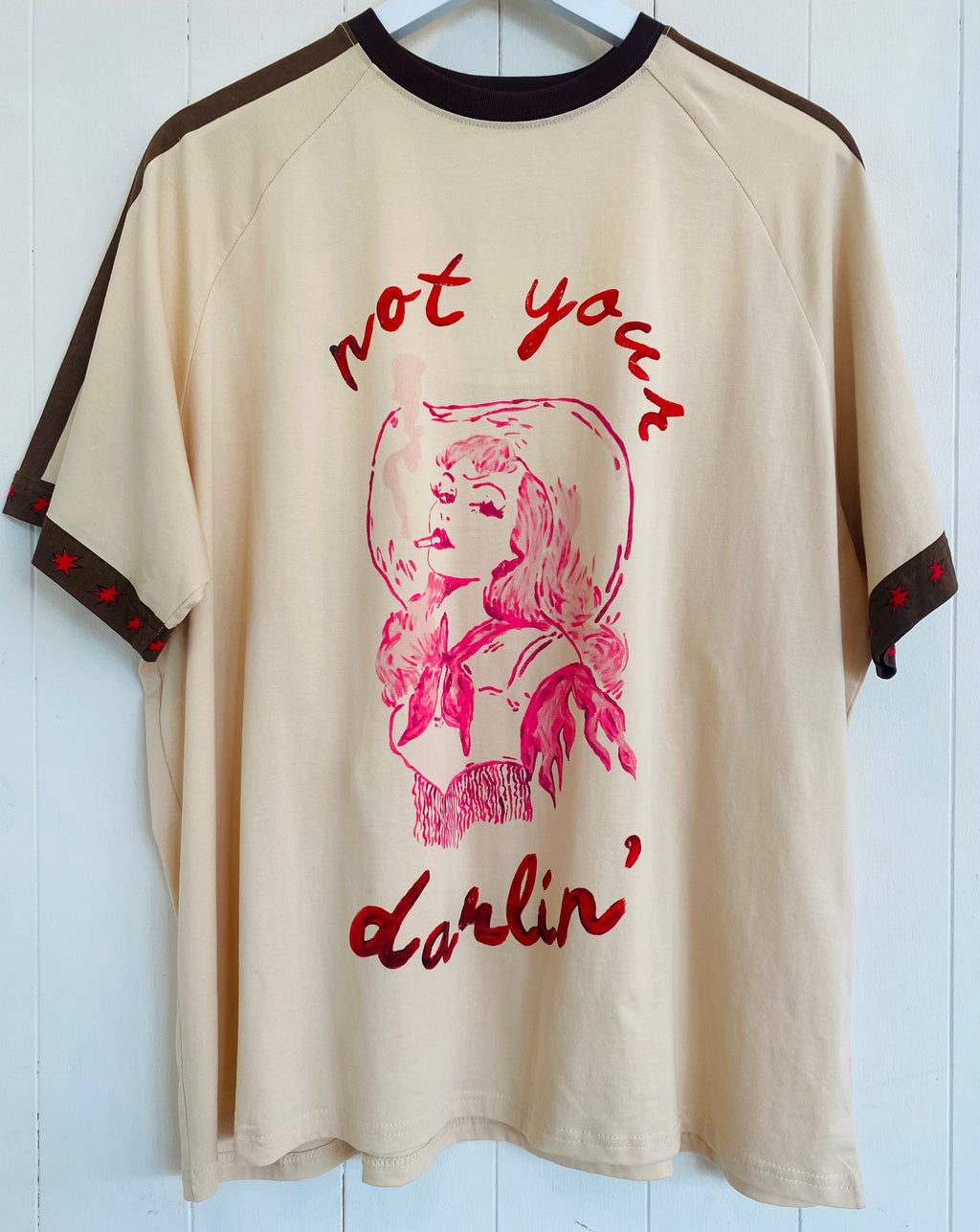 Not Your Darlin Tee Beige/Brown