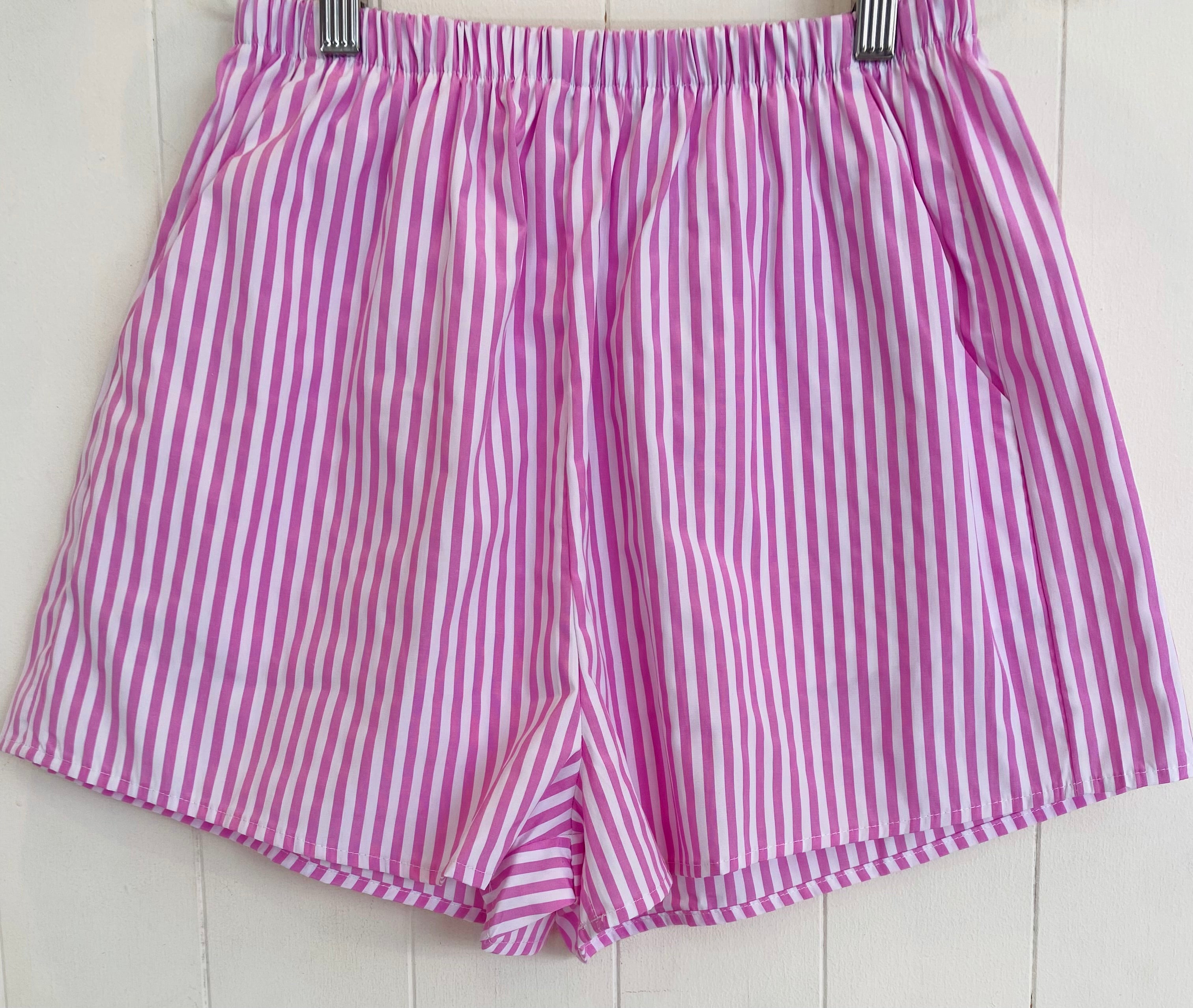 Pink Stripe Shorts