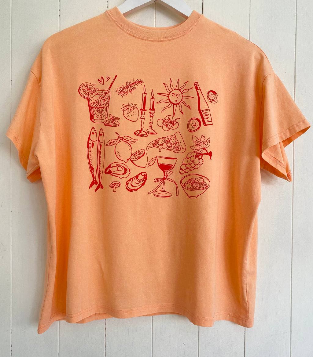 Summer Vibes T-Shirt Peach