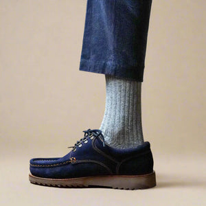 KLUE Silk & Wool Dust Star Socks - Grey
