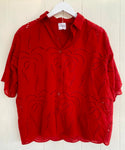 Red Broderie Shirt