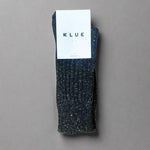 KLUE Silk & Wool Dust Star Socks - Black