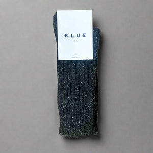 KLUE Silk & Wool Dust Star Socks - Black