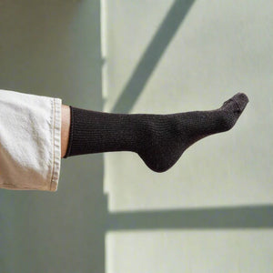 KLUE Glitter Lurex Socks - Chocolate Dark Brown