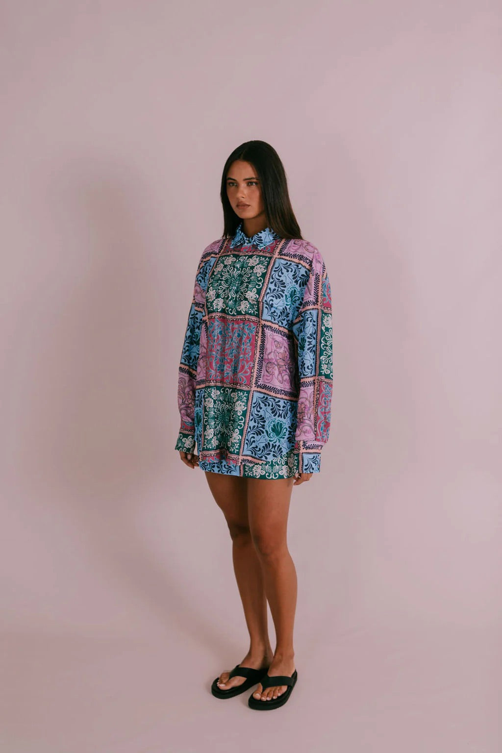 Zella Sylvia Shirt- Paisley Tile