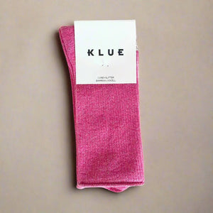 KLUE Glitter Lurex Socks - Fuchsia Pink