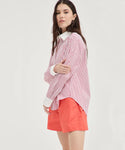 Cotton Shirt - Red Stripe