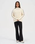 Queenie High Neck Knit - White
