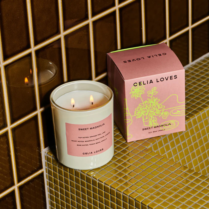 Celia Loves 80hr Candle - Sweet Magnolia