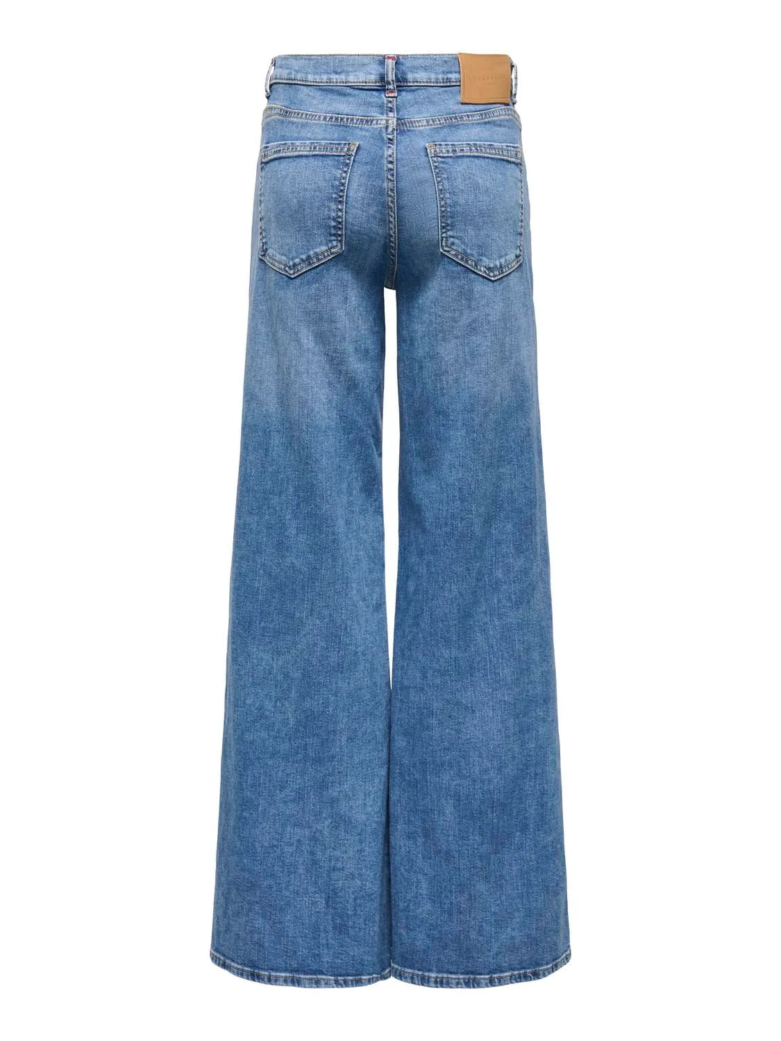 California Wide Leg Jeans - Medium Blue Denim