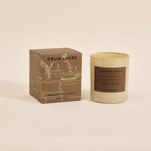 Celia Loves 80hr Candle - Green Moss & Vanilla