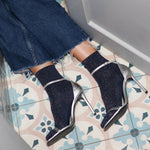 KLUE Glitter Lurex Socks - Navy Blue