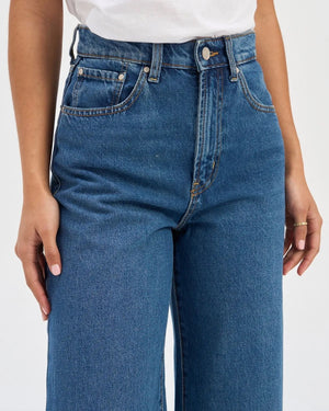 Hope Wide Leg Jeans - Medium Blue Denim