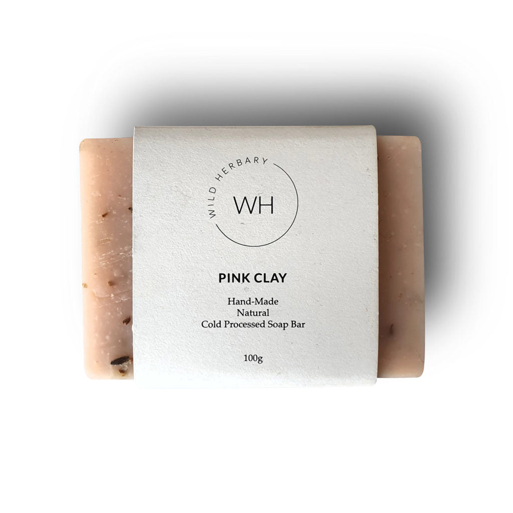 Pink clay soap bar 100gm