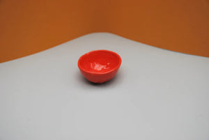 Ceramic pinchie pot red