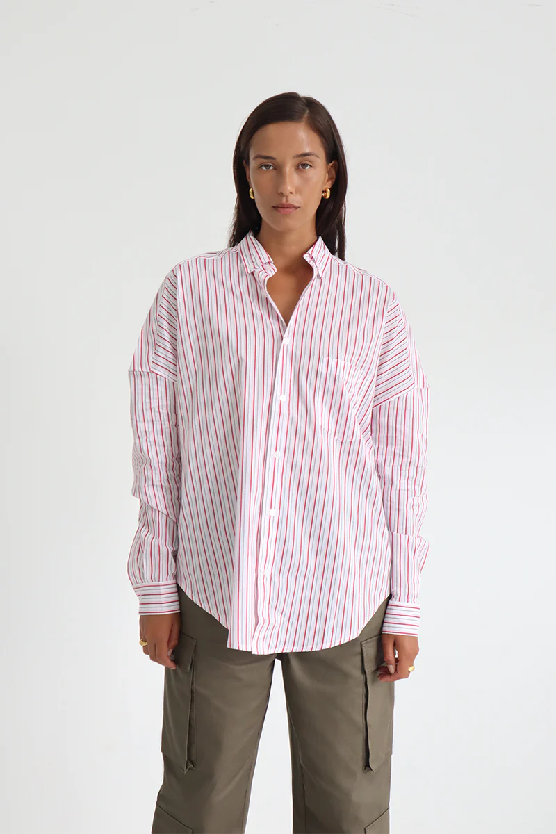 Blanca Ricard Shirt in Pink/Red