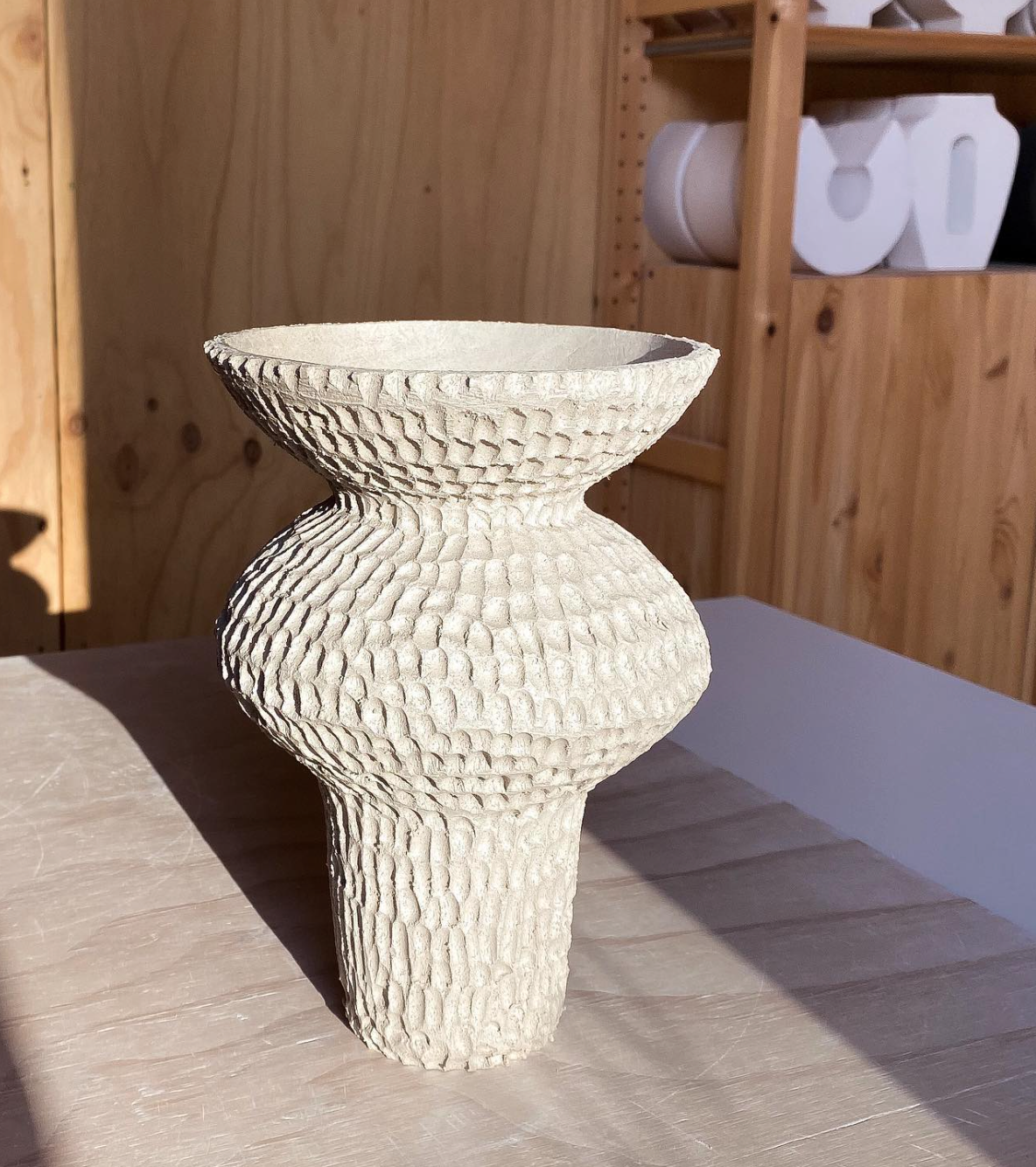 Ivana loves textured honeycomb dome vase