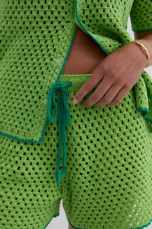 Blanca Connie Knit Shirt Green