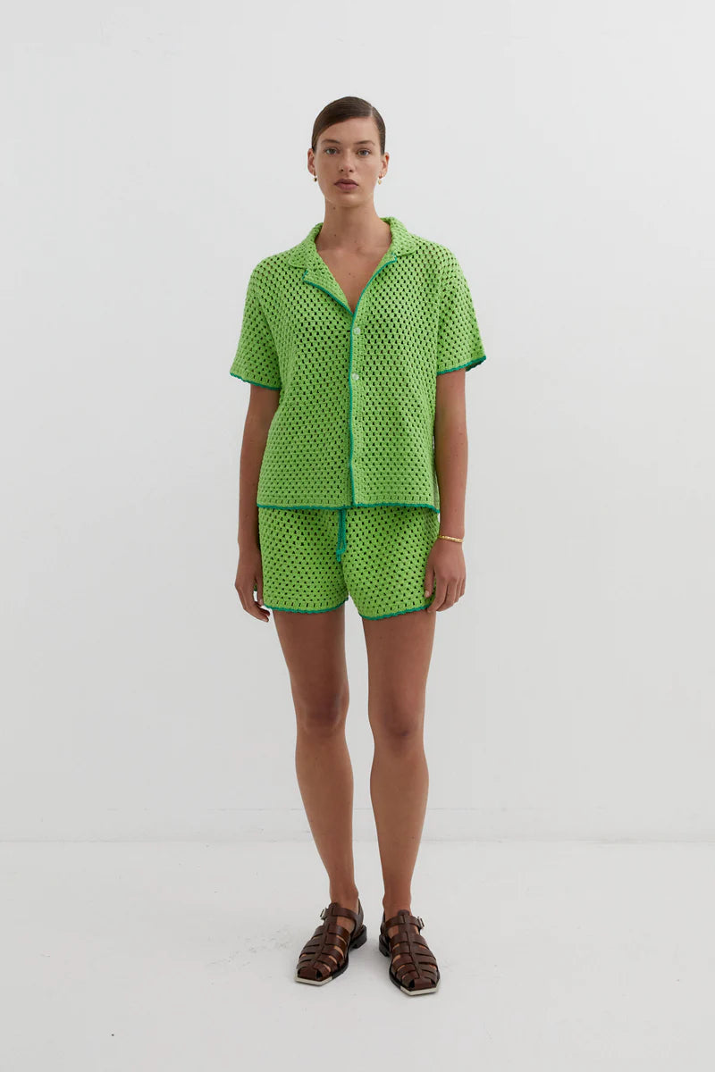 Blanca Connie Knit Shirt Green