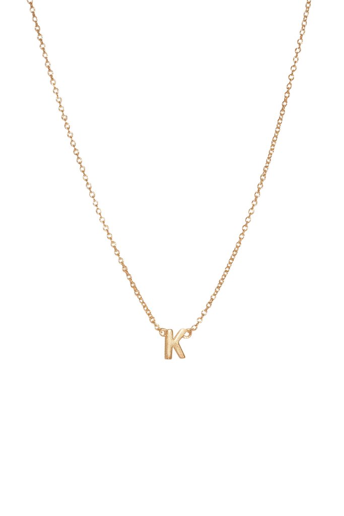 Gold filled initial necklace